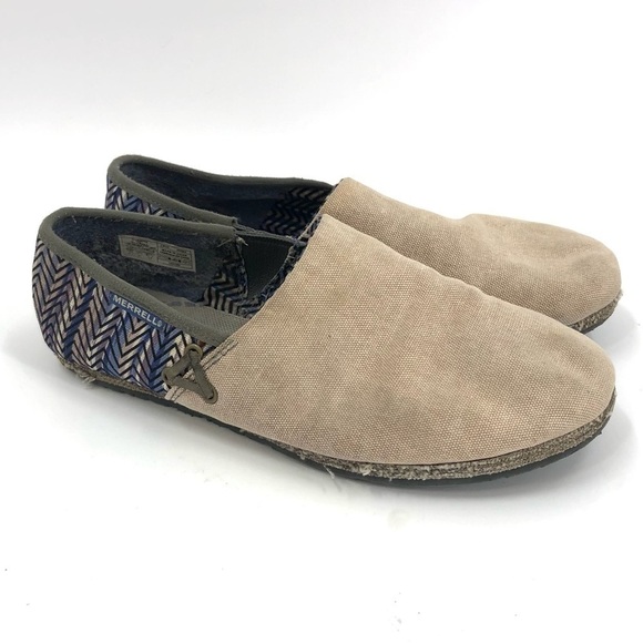 Merrell Canvas Slip On Shoes in Granite Casual Size 6.5 - Picture 4 of 11